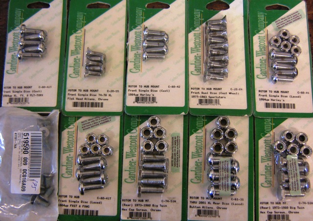.Front wheel, Brake rotor bolt