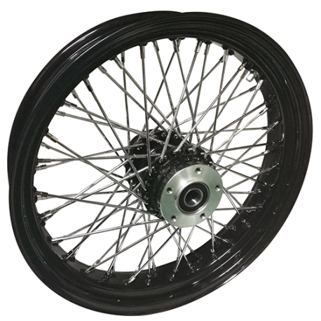 Black 60 spoke wheels