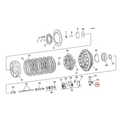 Clutch and denteent plate RETAINING RINGS