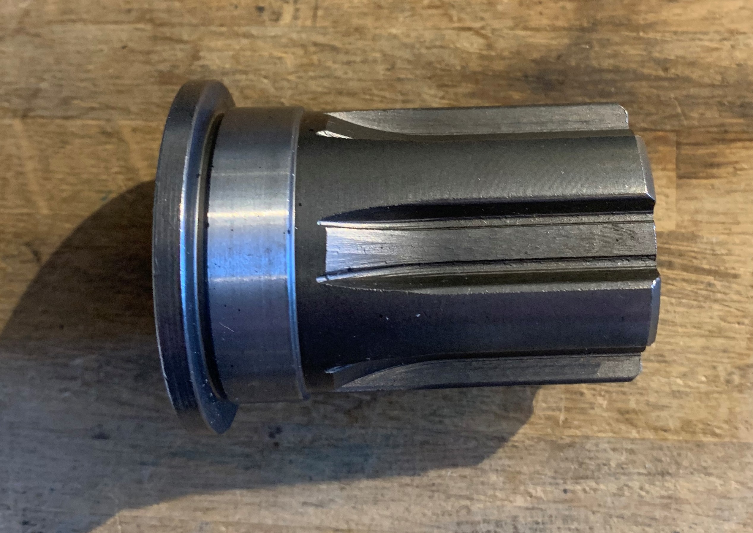 sprocket shaft extended